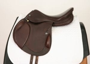Left Side of Prestige Passion K Monoflap Jump Saddle