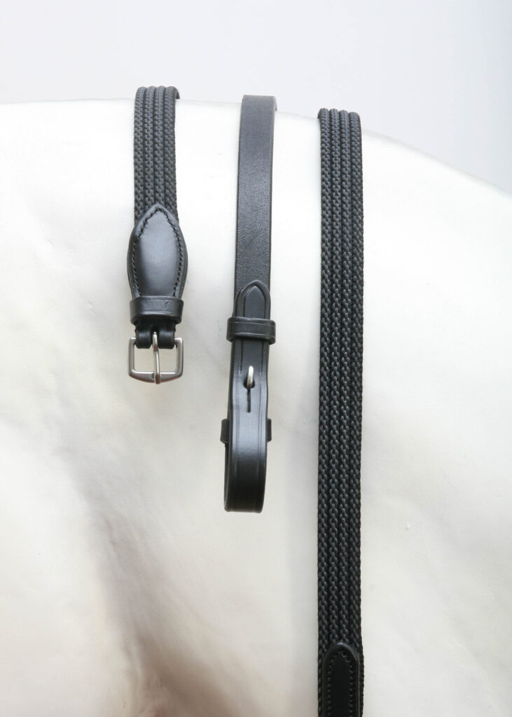 Albion BioGrip Reins Black Inv 6175